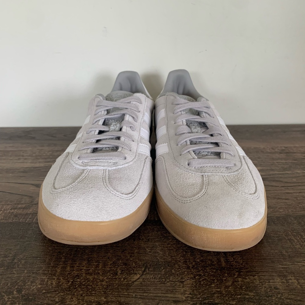 Adidas Gazelle Indoor Grey White Gum Suede Sneakers Mens 11 - Picture 6 of 9